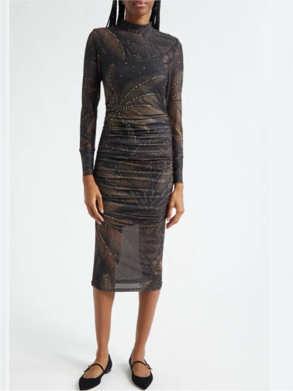 FARM Rio Golden Foliage Long Sleeve Tulle Midi Dress
HOLIDAY CAPSULE